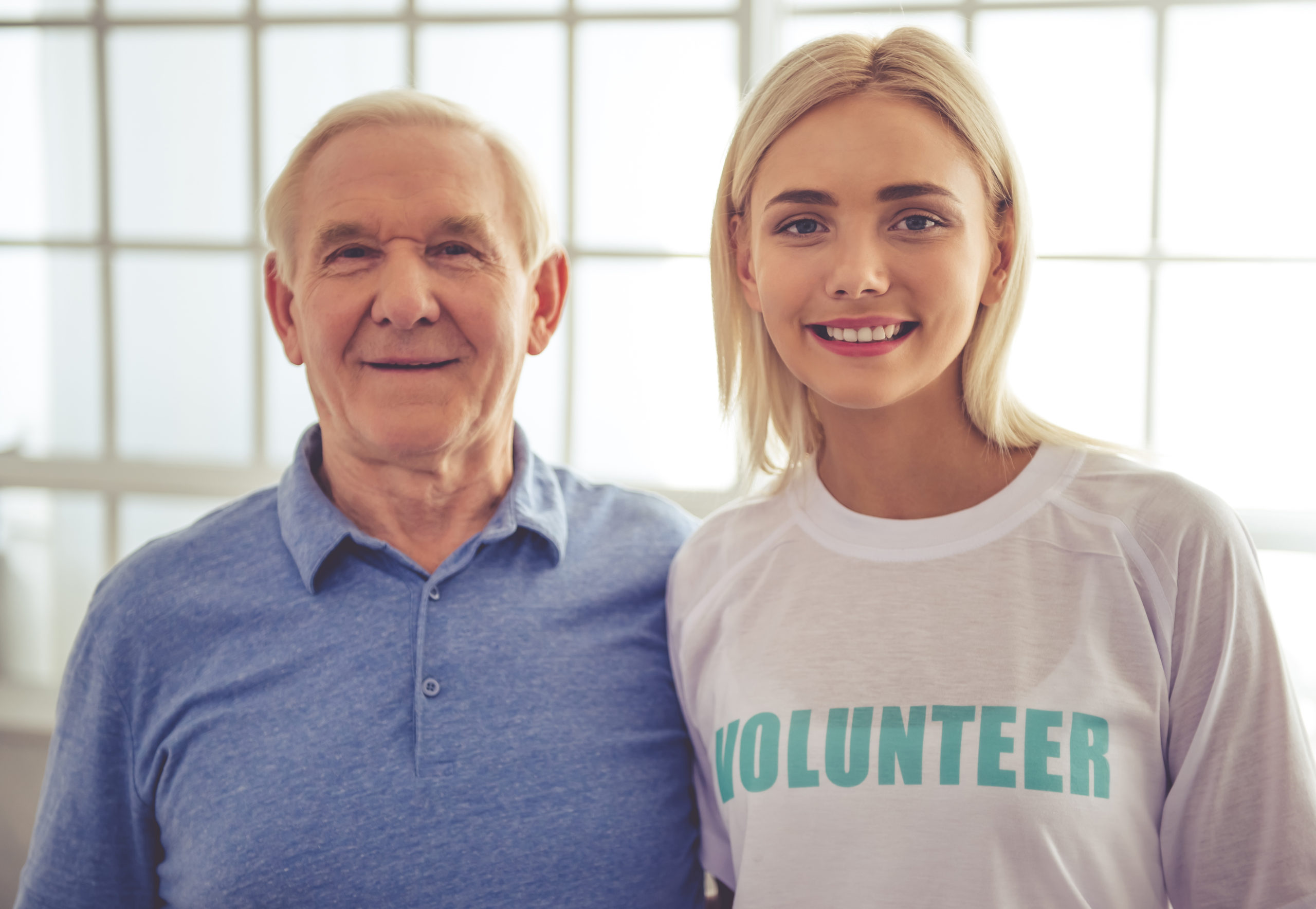 Volunteer And Old People